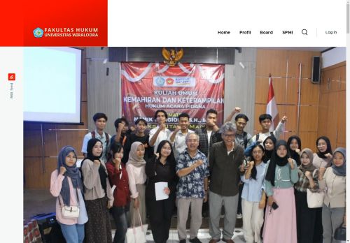Website Fakultas Hukum